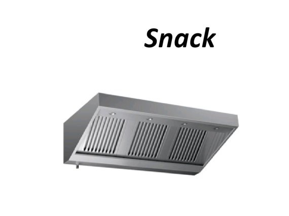 Cappa snack cm.340x110 senza motore con LED